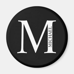 Personalisiertes Monogramm und Name-Magnet Magnet