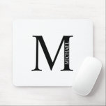 Personalisiertes Monogramm und Name Maus-Pad Mousepad<br><div class="desc">Personalisiert Monogram und Name Gift bieten personalisierte Monogramm und Namen im klassischen Serif-Schriftart-Stil. Perfekt als Tagesgeschenke für Papa und besondere Anlässe.</div>