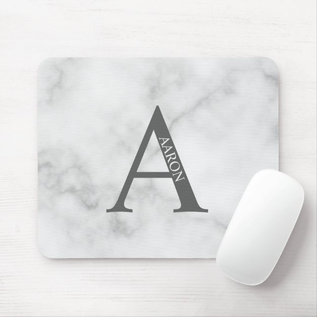 Personalisiertes Monogramm und Name Maus-Pad Mousepad (Mit Mouse)