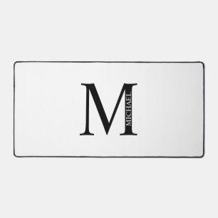 Personalisiertes Monogramm und Name Maus-Pad Schreibtischunterlage