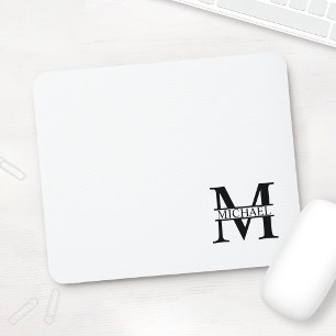 Personalisiertes Monogramm und Name Mousepad