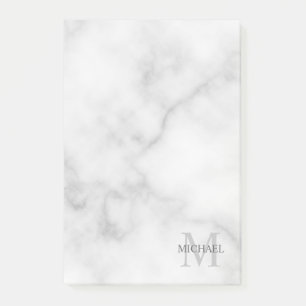 Personalisiertes Monogramm und Name Notepad Post-it Klebezettel