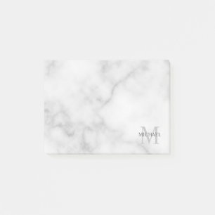 Personalisiertes Monogramm und Name Notepad Post-it Klebezettel