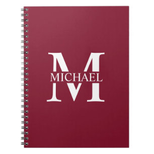 Personalisiertes Monogramm und Name Notizblock