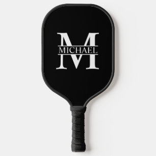 Personalisiertes Monogramm und Name Pickleball Schläger