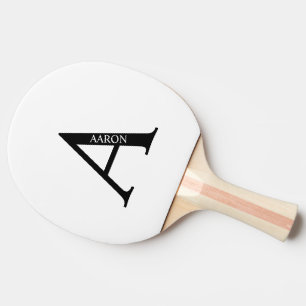Personalisiertes Monogramm und Name Ping Pong Padd Tischtennis Schläger