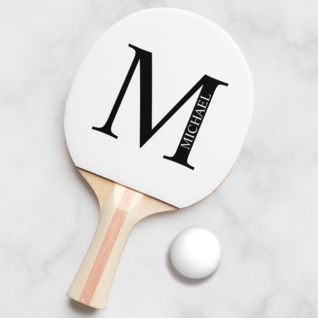 Personalisiertes Monogramm und Name Ping Pong Padd Tischtennis Schläger (Von Creator hochgeladen)