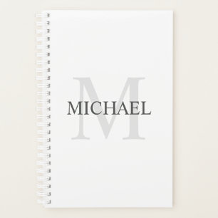 Personalisiertes Monogramm und Name Planer