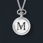 Personalisiertes Monogramm und Name Pocket Watch Armbanduhr<br><div class="desc">Personalisiert Monogram und Name Gift bieten personalisierte Monogramm und Namen im klassischen Serif-Schriftart-Stil. Perfekt als väterliche Tagesgeschenke für Papa,  Geschenke für Trauzeuge und für alle besondere Anlass.</div>