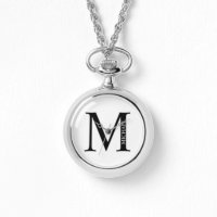 Personalisiertes Monogramm und Name Pocket Watch