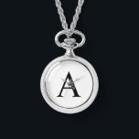 Personalisiertes Monogramm und Name Pocket Watch Armbanduhr<br><div class="desc">Personalisiert Monogram und Name Gift bieten personalisierte Monogramm und Namen im klassischen Serif-Schriftart-Stil. Perfekt als väterliche Tagesgeschenke für Papa,  Geschenke für Trauzeuge und für alle besondere Anlass.</div>