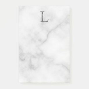 Personalisiertes Monogramm und Name Postit-Notizen Post-it Klebezettel