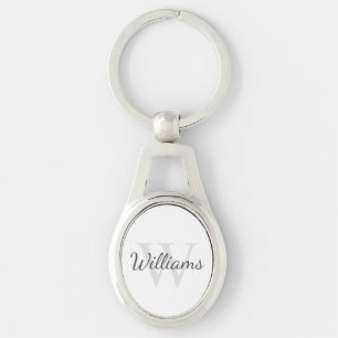 Personalisiertes Monogramm und Name Schlüsselanhänger