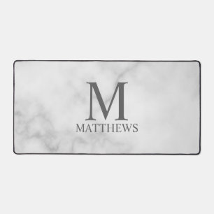 Personalisiertes Monogramm und Name Schreibtischunterlage