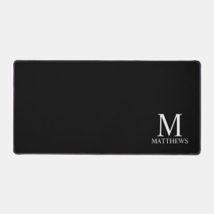 Personalisiertes Monogramm und Name Schreibtischunterlage
