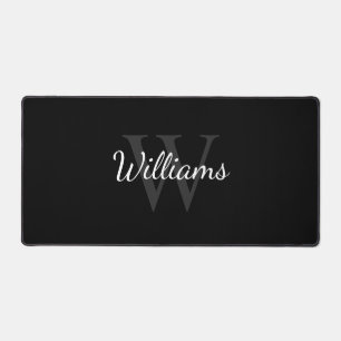 Personalisiertes Monogramm und Name Schreibtischunterlage