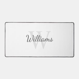 Personalisiertes Monogramm und Name Schreibtischunterlage