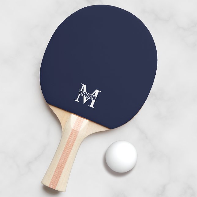 Personalisiertes Monogramm und Name Tischtennis Schläger (Von Creator hochgeladen)