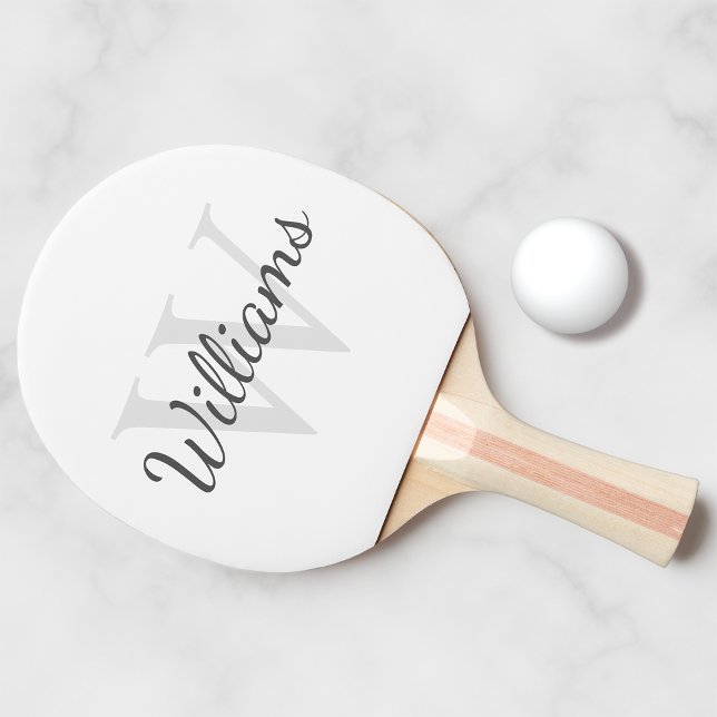 Personalisiertes Monogramm und Name Tischtennis Schläger (Von Creator hochgeladen)
