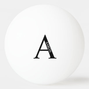 Personalisiertes Monogramm und Name Tischtennisball