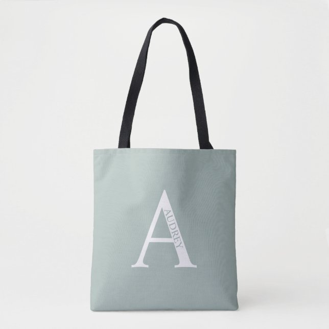 Personalisiertes Monogramm und Name Totbeutel (Vorderseite)