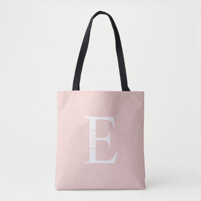 Personalisiertes Monogramm und Name Totbeutel (Vorderseite)