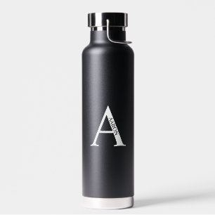 Personalisiertes Monogramm und Name Trinkflasche