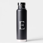 Personalisiertes Monogramm und Name Trinkflasche<br><div class="desc">Personalisiert Monogram und Name Gift bieten personalisierte Monogramm und Namen im klassischen Serif-Schriftart-Stil.</div>