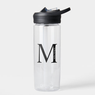 Personalisiertes Monogramm und Name Trinkflasche