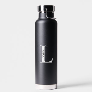 Personalisiertes Monogramm und Name Trinkflasche
