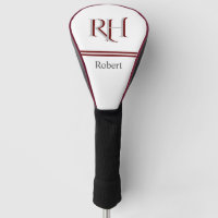 Personalisiertes Monogramm und Name Weißes Graues