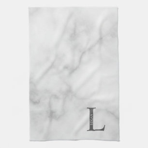 Personalisiertes Monogramm und Namenshandtuch Geschirrtuch