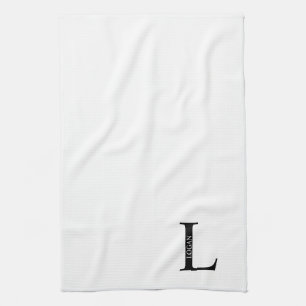 Personalisiertes Monogramm und Namenshandtuch Geschirrtuch