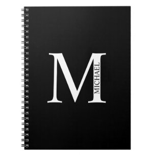 Personalisiertes Monogramm und NamensNotebook Notizblock