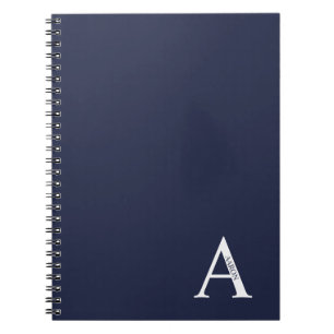 Personalisiertes Monogramm und NamensNotebook Notizblock