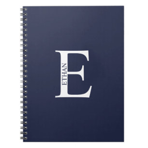 Personalisiertes Monogramm und NamensNotebook Notizblock