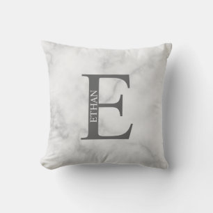 Personalisiertes Monogramm und Namenspatzen Kissen