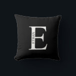 Personalisiertes Monogramm und Namenspatzen Kissen<br><div class="desc">Personalisiert Monogram und Name Gift bieten personalisierte Monogramm und Namen im klassischen Serif-Schriftart-Stil. Perfekt als Wohngestaltungen,  Hauswärme Geschenke,  Feriengeschenke für Familien,  Neuvermählte und mehr.</div>