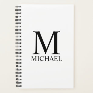 Personalisiertes Monogramm und Namensplaner Planer