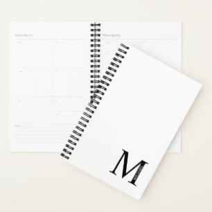 Personalisiertes Monogramm und Namensplaner Planer