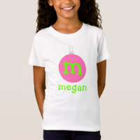 Personalisiertes Monogramm-Verzierungs-T-Shirt