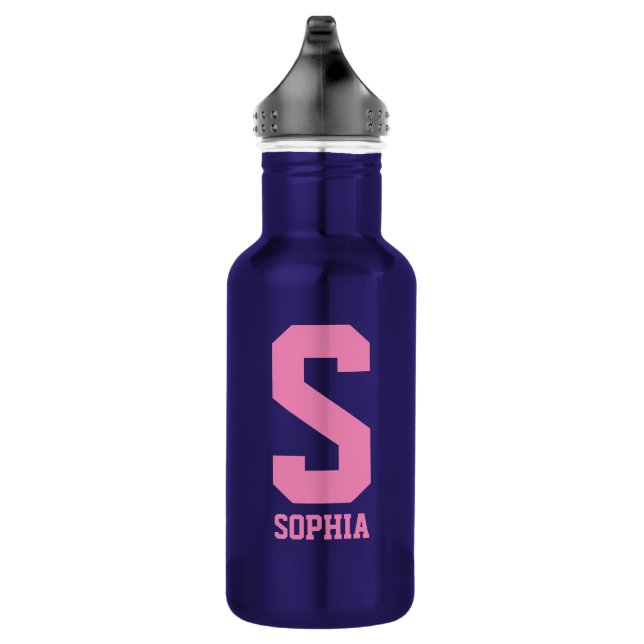 Personalisiertes Monogramm Wasser Flasche | Sportg Trinkflasche (Rechts)