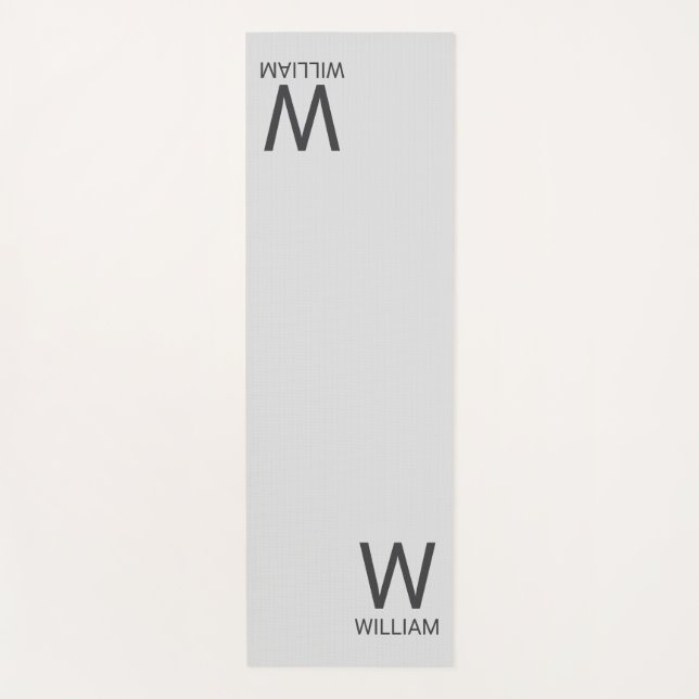 Personalisiertes Monogramm Yogamatte (Vorderseite)