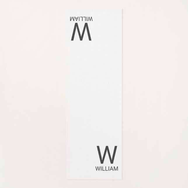 Personalisiertes Monogramm Yogamatte (Vorderseite)