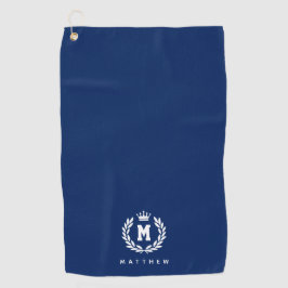 Personalisiertes Monogrammwappen mit individuellem Golfhandtuch