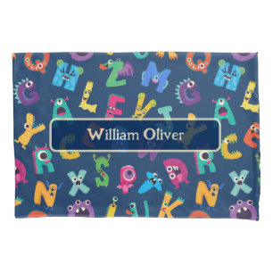 Personalisiertes Monster ABC Albern Alphabet Monst Kissenbezug