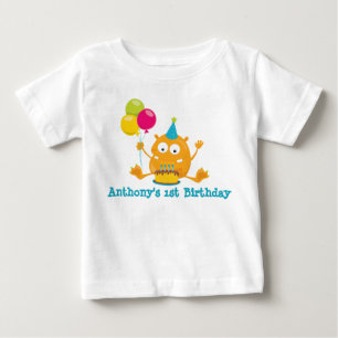 Personalisiertes Monster Erster Geburtstag Romper Baby T-shirt