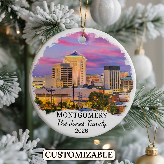 Personalisiertes Montgomery-Ornament, Benutzerdefi Keramik Ornament (Von Creator hochgeladen)