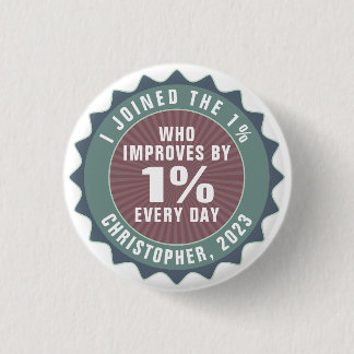 Personalisiertes Motivations-One-Percent-Influence Button