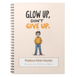 Personalisiertes Motivationsnotizbuch Notizblock